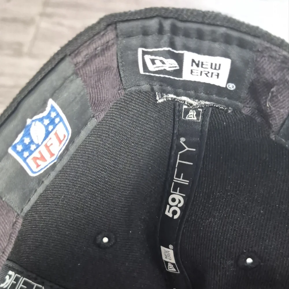 New Era Black Raiders Hat - Picture 6 of 7